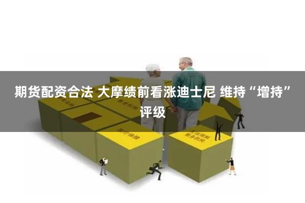 期货配资合法 大摩绩前看涨迪士尼 维持“增持”评级